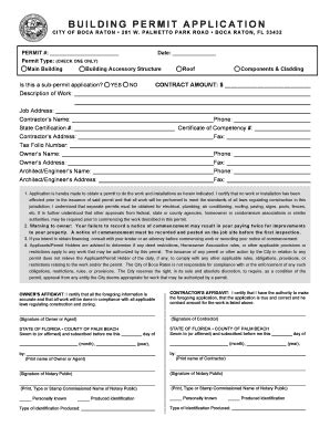 city of boca raton permit application.
